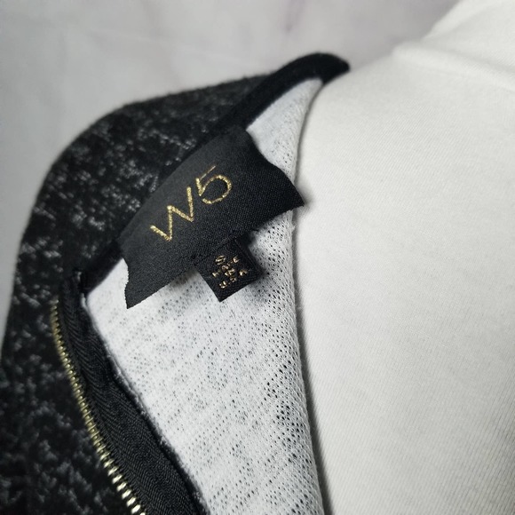 W5 charcoal bell sleeve ruffled long sleeve top S - Picture 6 of 12